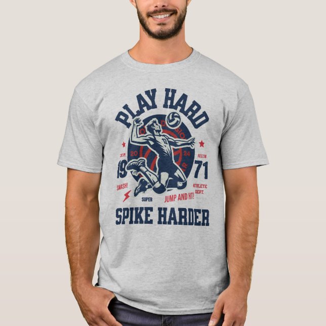 Funny Spikeball Zitat Spiel Harte Spike Harter T-Shirt (Vorderseite)