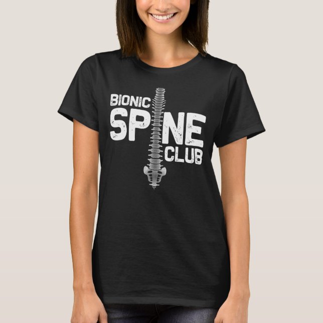 Funny Spine Operation Geschenk für Männer Bionic S T-Shirt (Vorderseite)