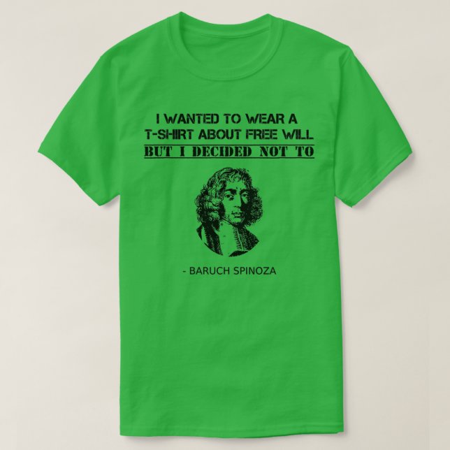 Funny Spinoza Philosophie Lehrer Student Philosoph T-Shirt (Design vorne)