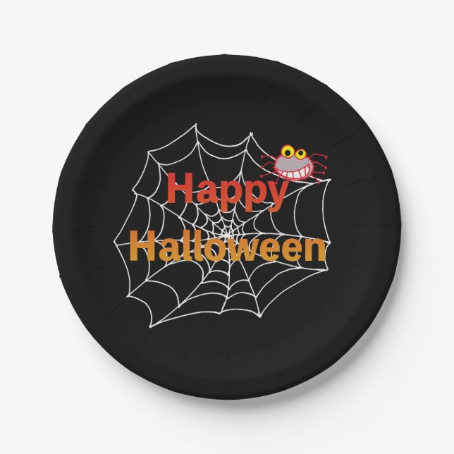 Funny Spione auf Halloween Web Pappteller (Vorderseite)
