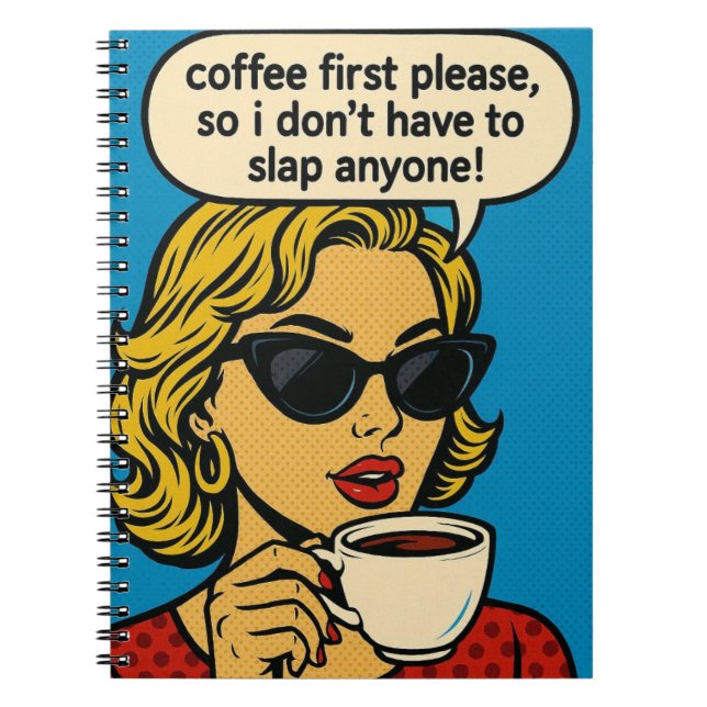 Funny Spiral Photo Notebook Notizblock (Vorderseite)