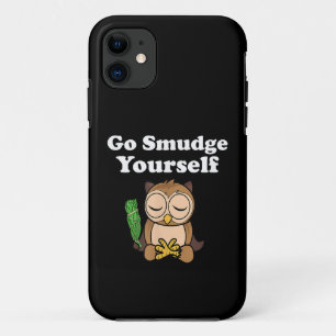 Funny Spiritual Go Smudge Sie selbst Owl Meditiere Case-Mate iPhone Hülle
