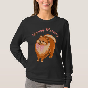 Funny Spitz Dog Pommy Mommy T-Shirt