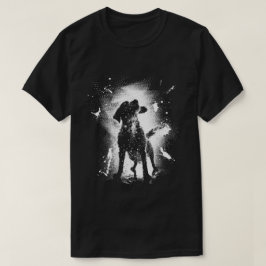 Funny Splash Dog Street Art Graffiti Ästhetisch T-Shirt