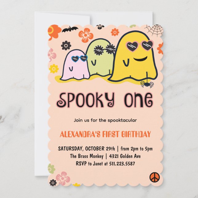 Funny spookoky ein Geburtstag einladen Einladung (Vorderseite)