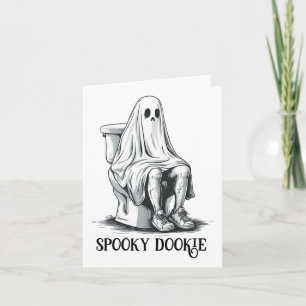Funny Spooky Dookie Immature Halloween Karte