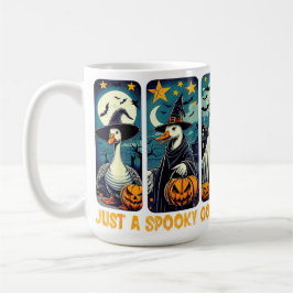 Funny Spooky Goose Halloween Hexenkürbis Kunst Kaffeetasse