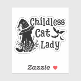 Funny Spooky Niedlich Halloween Kinderlose Katze L Aufkleber