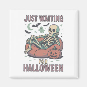 Funny Spooky Skeleton Summerween Wart für Hallo Magnet