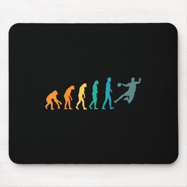 Funny Sport Evolution Handball Mousepad (Vorne)