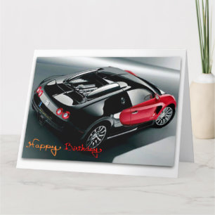 Funny Sport voiture Jumbo carte d'anniversaire
