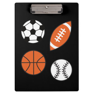 Funny Sports Ball Clipboard Klemmbrett