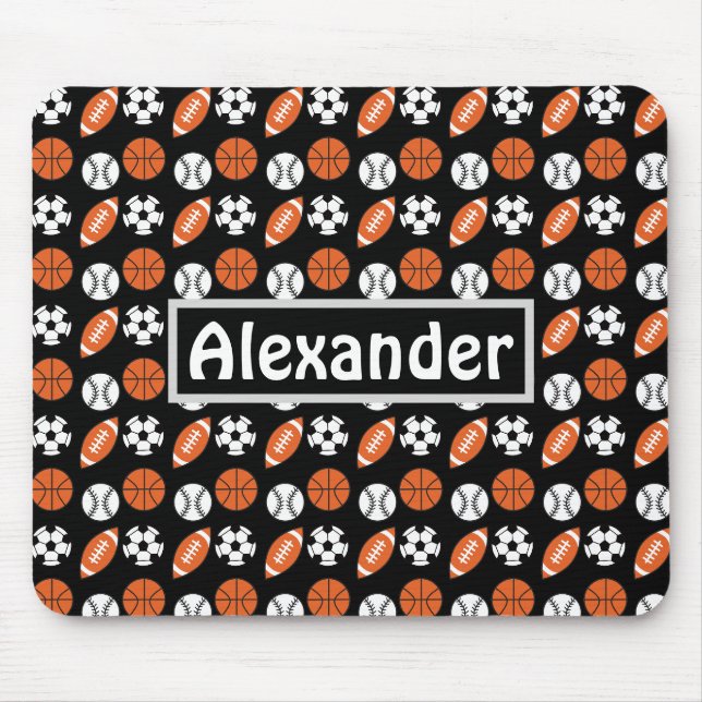 Funny Sports Ball Mousepad (Vorne)