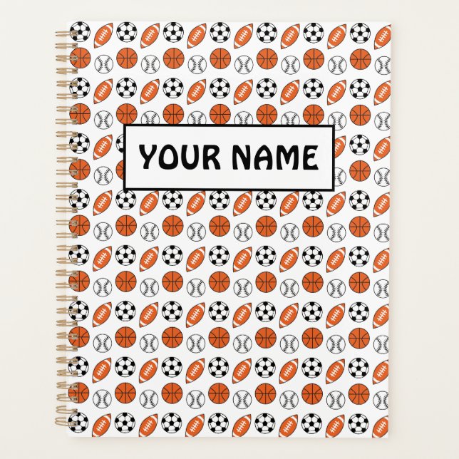 Funny Sports Balls Planer (Vorderseite)
