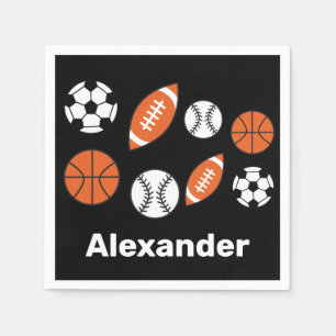Funny Sports Balls Serviette