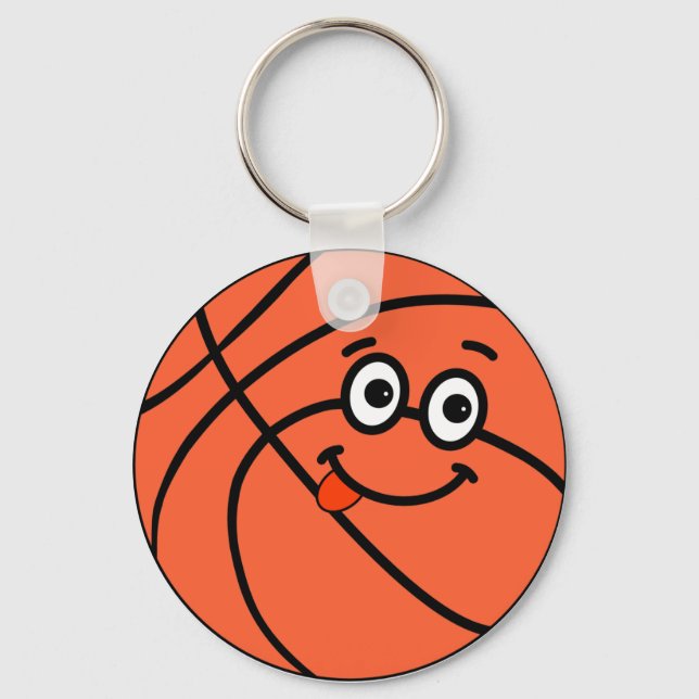 Funny Sports Basketball Schlüsselanhänger (Vorderseite)