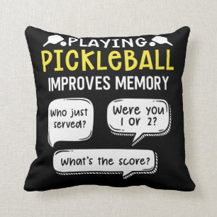 Funny Sports Pickleball Player Kissen