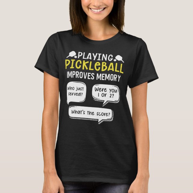 Funny Sports Pickleball Player T-Shirt (Vorderseite)