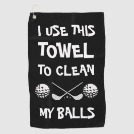 Funny Sprichwort Black Golfhandtuch