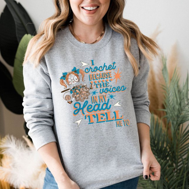 Funny Sprichwort Crochet Lover Sweatshirt (Von Creator hochgeladen)