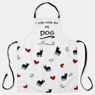 Funny Sprichwort French Bulldog Pattern Personalis Schürze
