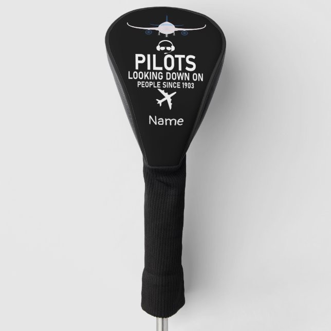 Funny Sprichwort für Piloten-Golfer-Kopfbedeckung Golf Headcover (Vorderseite)