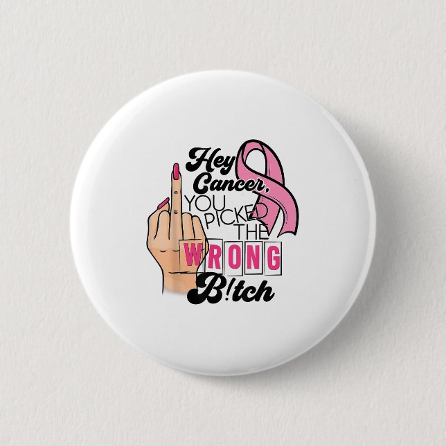 Funny Sprichwort Hey Krebs, du hast den Fehler gen Button (Vorderseite)