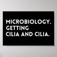 Funny Sprichwort Mikrobiologie wird Kilien und Kil