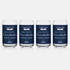 Funny Sprichwort Navy Blue Modern Graduation Party Dosenglas