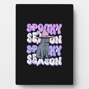Funny Sprichwort Spooky Jahreszeit Halloween Cat L Fotoplatte
