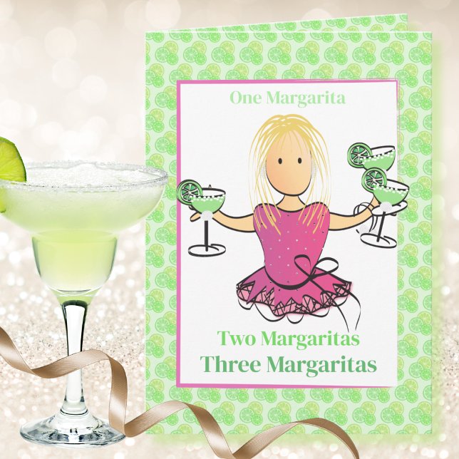 Funny Sprichwort Weiblicher Cartoon Margarita Gebu Karte (Von Creator hochgeladen)