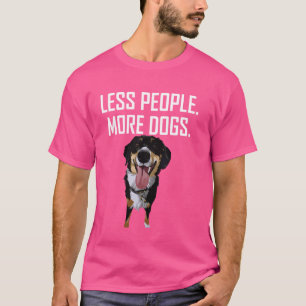Funny Sprichwort Weniger Leute mehr Hunde Männer M T-Shirt