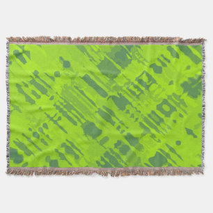 Funny Spritzer Pattern grün + Ihre Idee Decke