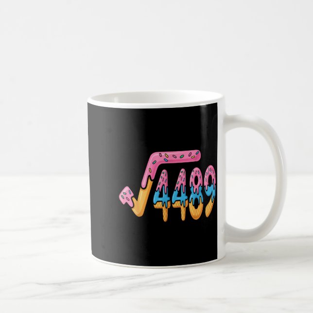 Funny Square Root 4489 Funny 67 Math Ice Cream Mem Kaffeetasse (Rechts)