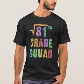 Funny Square Wurzel von 81 Mathe Stud 9. Klasse Sq T-Shirt