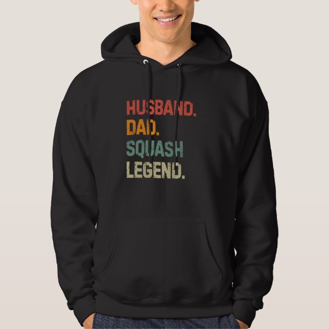 Funny Squash Player Husband Vater Squash Legende F Hoodie (Vorderseite)