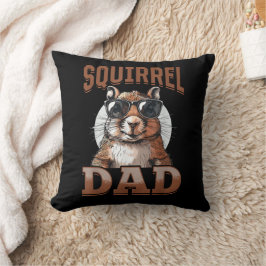Funny Squirrel Animal Eichhörnchen Vater Kissen