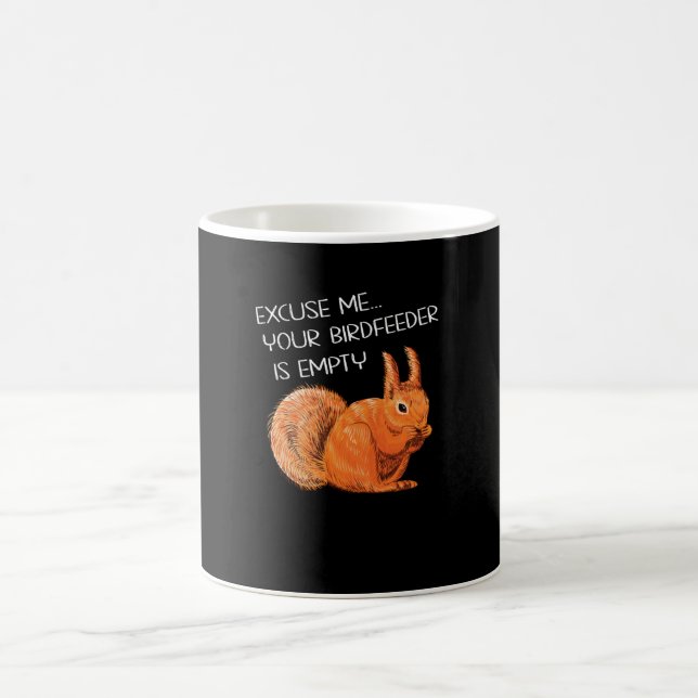 Funny Squirrel Sprichwort Kaffeetasse (Mittel)