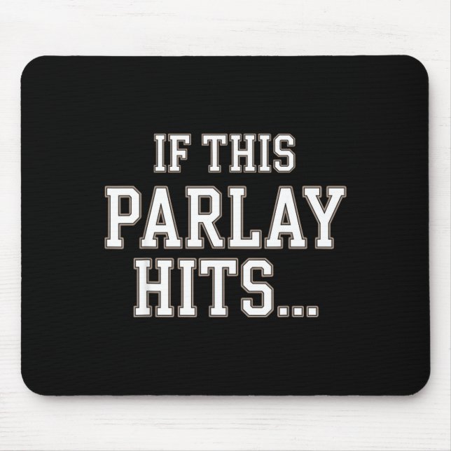 Funny Srts Betting Design For Men Women Srts Gambl Mousepad (Vorne)