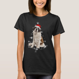 Funny St Bernard Santa Merry Weihnachtsbaum Xmas C T-Shirt
