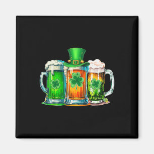 Funny St Patrick Day Irish Ireland Flaggen Grüner Magnet
