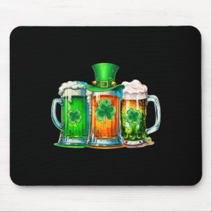 Funny St Patrick Day Irish Ireland Flaggen Grüner Mousepad
