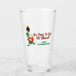 Funny St. Patrick's Day Beer Glass Glas