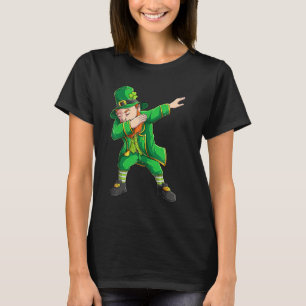 Funny St Patricks Day , Dabbing Leprechaun Irish B T-Shirt