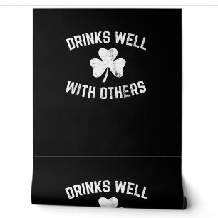 Funny St Patricks Day Drinking Shirt Drinks gut W Tapete