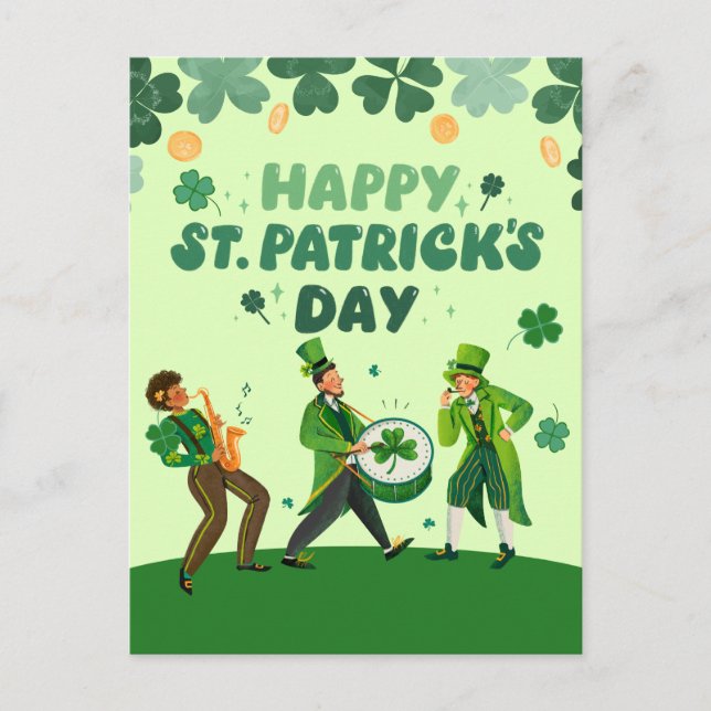 funny st patricks day invitations feiertagspostkarte (Vorderseite)