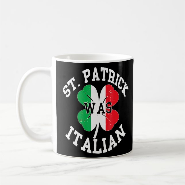 Funny St Patricks Day Irish Italian O'talian Kaffeetasse (Links)