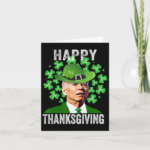 Funny St Patricks Day Joe Biden verwirrte Happy Th Karte