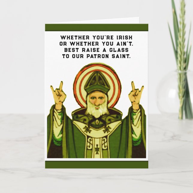 Funny St. Patrick's Day Karte (Vorderseite)