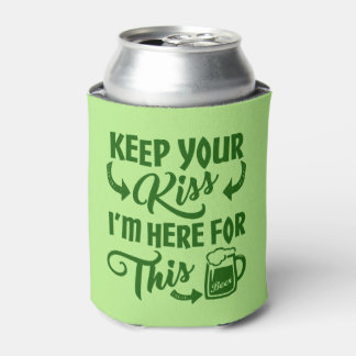 Funny St Patricks Day Kiss Deterrent | Irischer Bi Dosenkühler